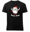 Чоловіча преміум футболка Santa hugs Чорний фото