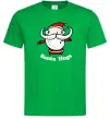 Чоловіча футболка Santa hugs Зелений Чоловіча футболка Santa hugs Зелений фото