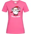 Жіноча футболка Santa hugs Яскраво-рожевий Жіноча футболка Santa hugs Яскраво-рожевий фото