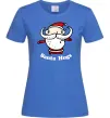 Жіноча футболка Santa hugs Яскраво-синій Жіноча футболка Santa hugs Яскраво-синій фото