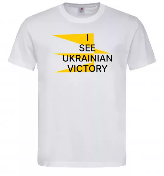 Мужская футболка I see Ukrainian victory Белый фото