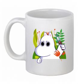 Чашка керамическая Мумі-троль з ножиком