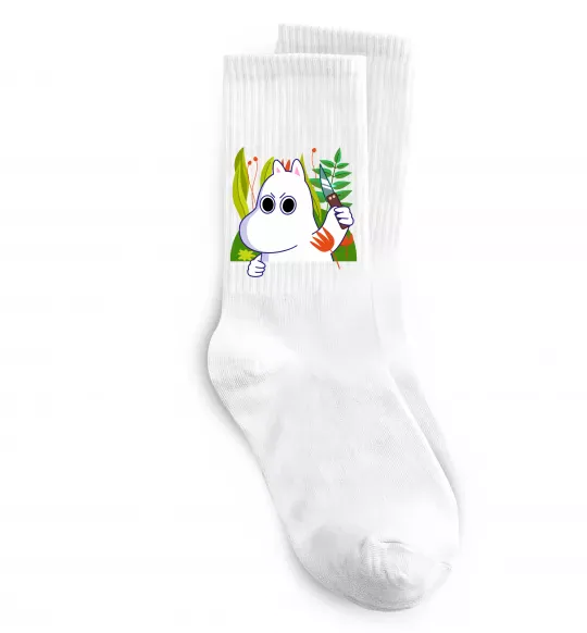 Носки Мумі-троль з ножиком Белый фото