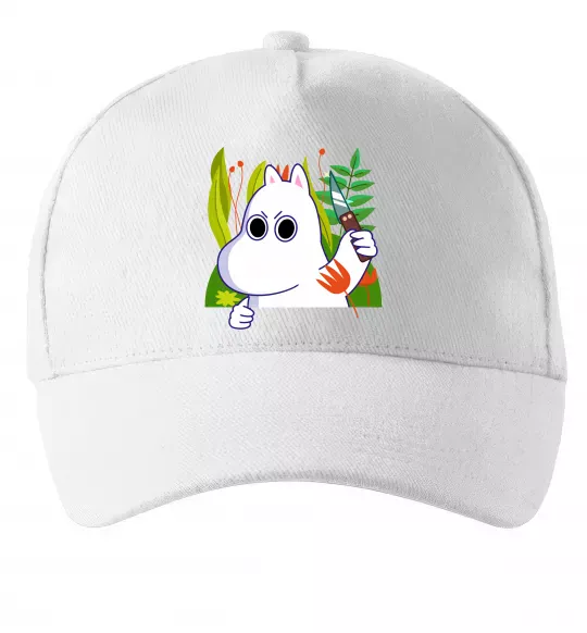 Кепка Мумі-троль з ножиком Белый фото