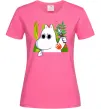 Женская футболка Мумі-троль з ножиком Ярко-розовый фото
