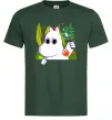 Мужская футболка Мумі-троль з ножиком Темно-зеленый фото