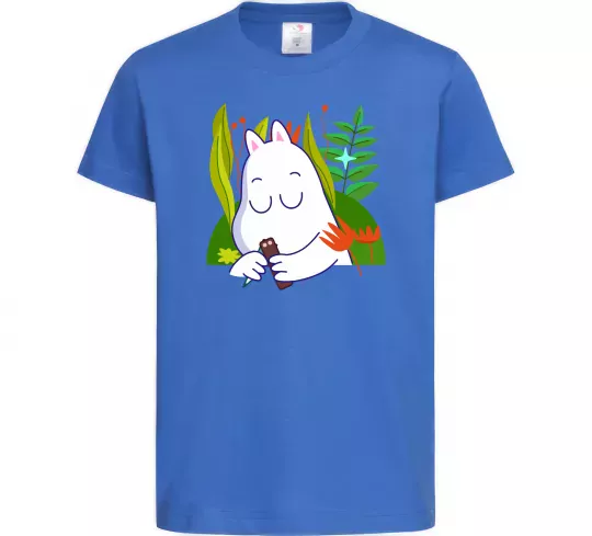 Дитяча футболка Мумі-троль Яскраво-синій фото