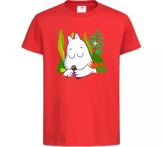 Дитяча футболка Мумі-троль Червоний фото