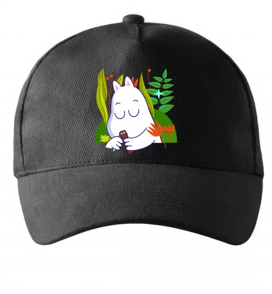 Кепка Мумі-троль Черный фото