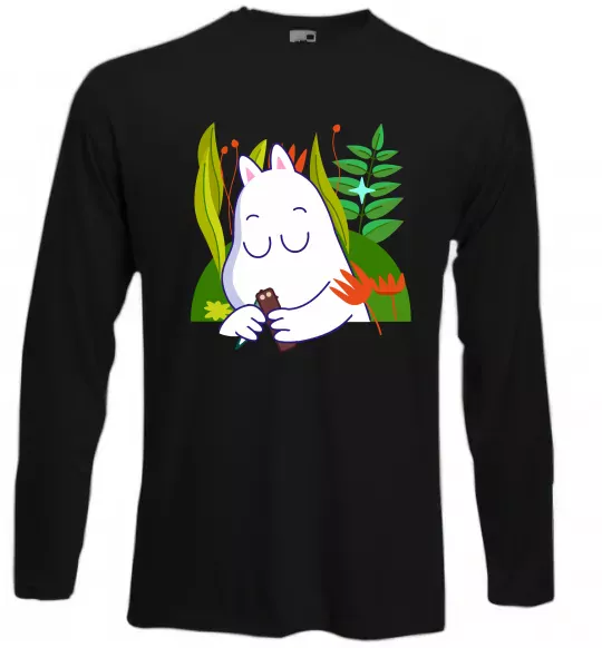 Лонгслив Мумі-троль Черный фото