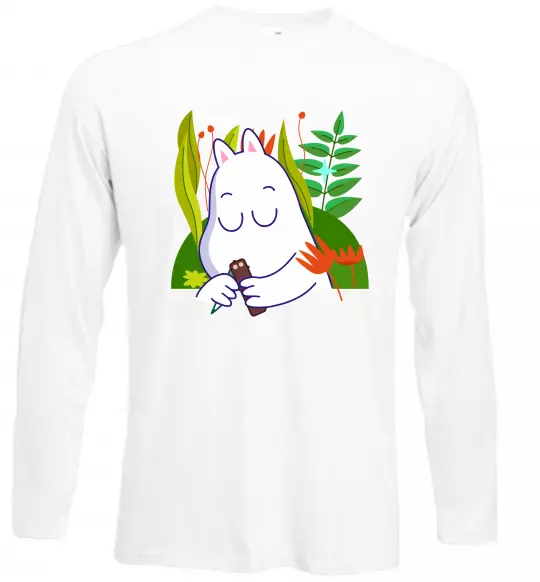 Лонгслив Мумі-троль Белый фото