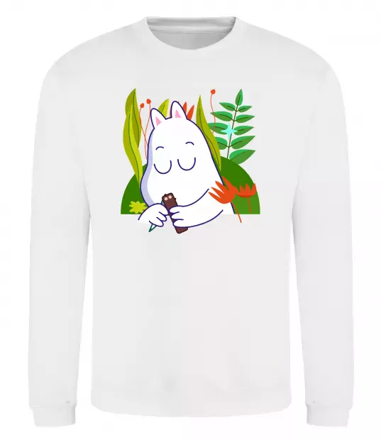 Світшот Мумі-троль Білий фото