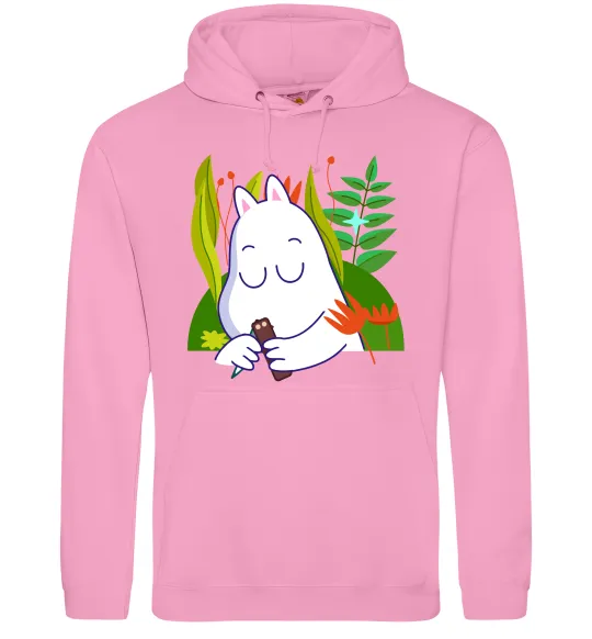 Мужская толстовка (худи) Мумі-троль Розовый фото