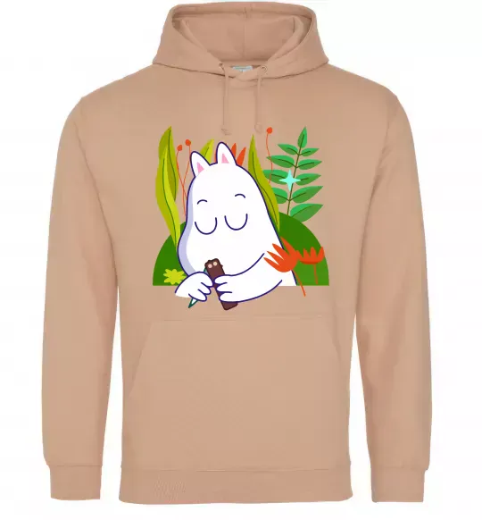 Женская толстовка (худи) Мумі-троль Песочный фото