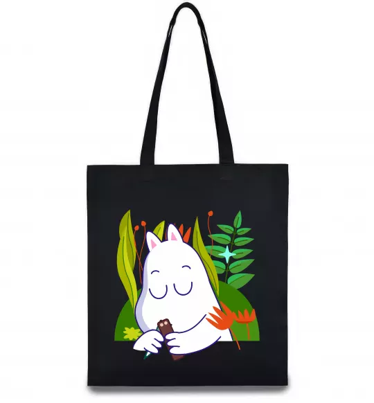 Эко-сумка Мумі-троль Черный фото