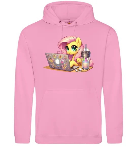 Женская толстовка (худи) Поні Флаттершай Розовый фото