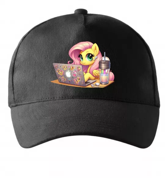 Кепка Поні Флаттершай Черный фото