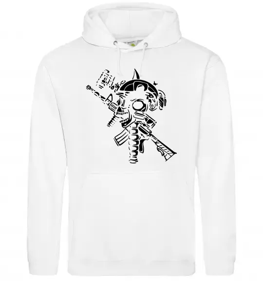 Мужская толстовка (худи) Military Белый фото