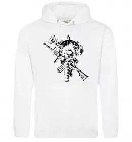 Мужская толстовка (худи) Military Белый фото