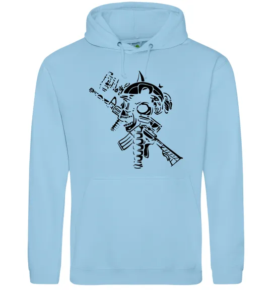 Чоловіча толстовка (худі) Military Блакитний фото