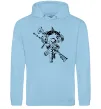 Женская толстовка (худи) Military Голубой Женская толстовка (худи) Military Голубой фото