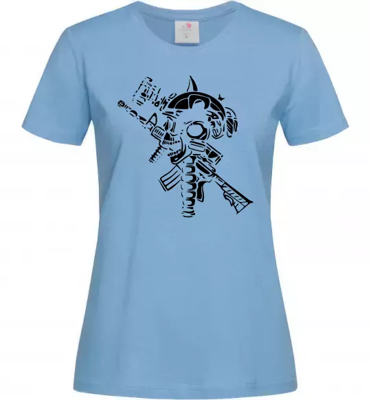 Жіноча футболка Military Блакитний фото