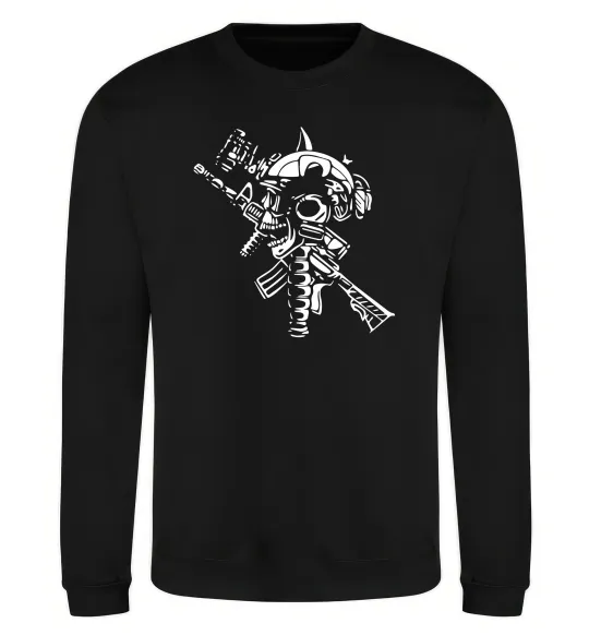 Свитшот Military Черный фото