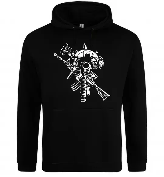 Мужская толстовка (худи) Military Черный фото