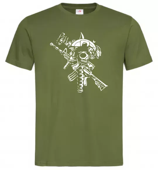Мужская футболка Military Оливковый фото