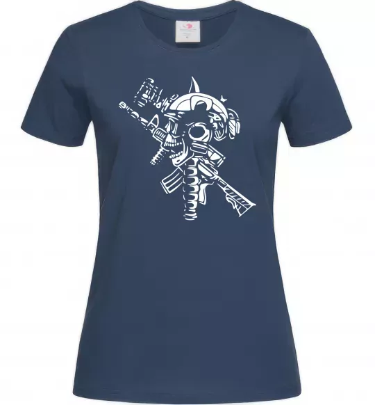 Жіноча футболка Military Темно-синій фото