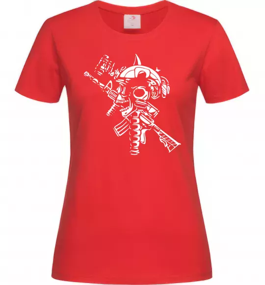 Жіноча футболка Military Червоний фото