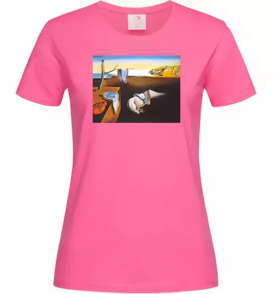 Женская футболка Постійність пам'яті Ярко-розовый фото