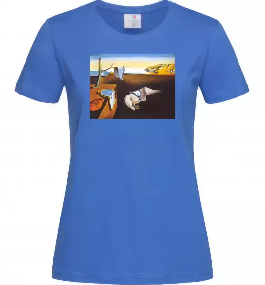 Женская футболка Постійність пам'яті Ярко-синий фото