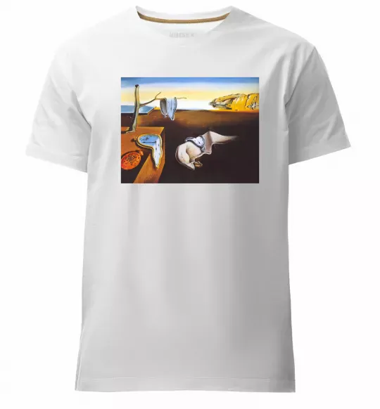 Мужская премиум футболка Постійність пам'яті Белый фото