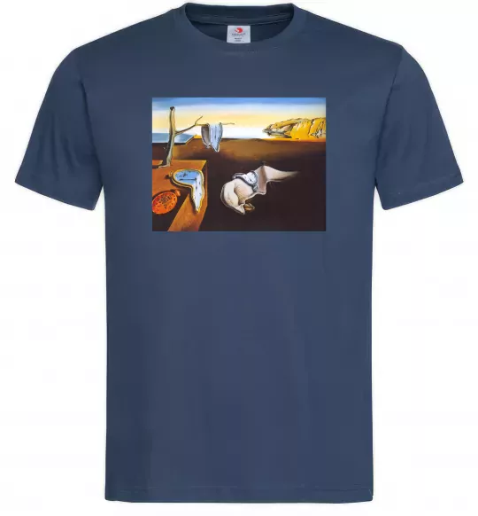 Мужская футболка Постійність пам'яті Темно-синий фото