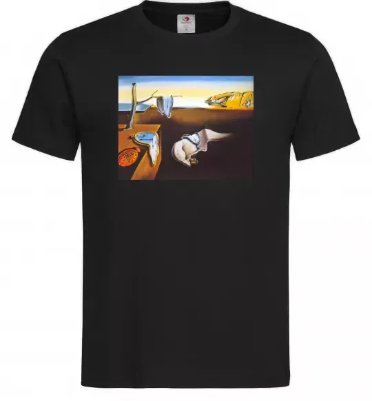 Мужская футболка Постійність пам'яті Черный фото