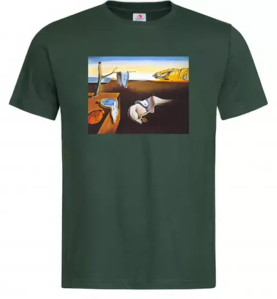 Мужская футболка Постійність пам'яті Темно-зеленый фото