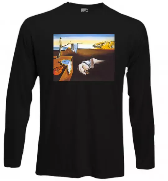 Лонгслив Постійність пам'яті Черный фото