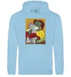 Женская толстовка (худи) Two Girls Reading Books Голубой Женская толстовка (худи) Two Girls Reading Books Голубой фото