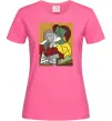 Жіноча футболка Two Girls Reading Books Яскраво-рожевий Жіноча футболка Two Girls Reading Books Яскраво-рожевий фото