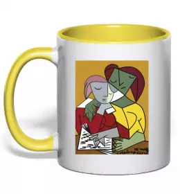 Чашка з кольоровою ручкою Чашка з кольоровою ручкою