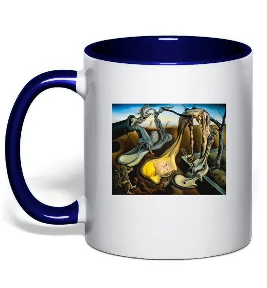 Чашка с цветной ручкой Spider of the Evening Глубокий темно-синий фото