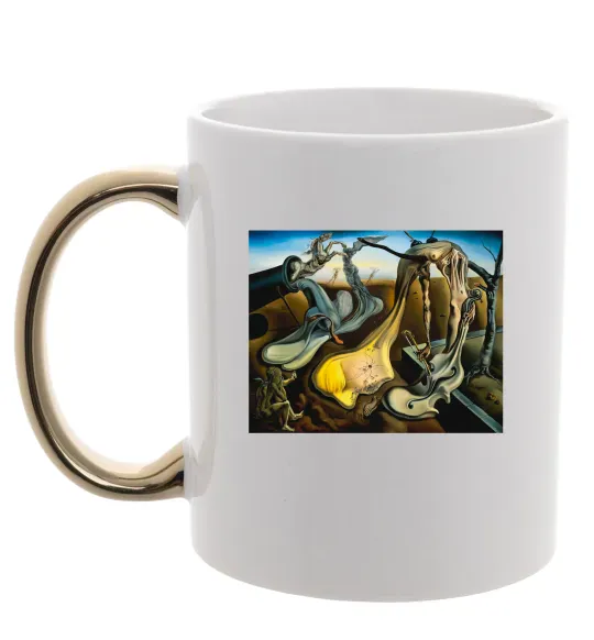 Чашка с цветной ручкой Spider of the Evening Золото фото