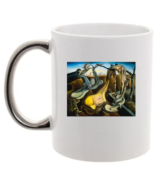 Чашка с цветной ручкой Spider of the Evening Серебро фото