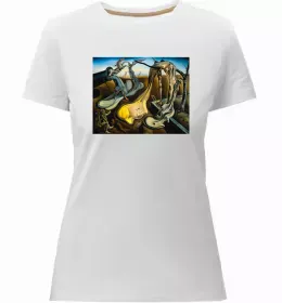 Жіноча преміум футболка Постійність пам'яті Білий фото