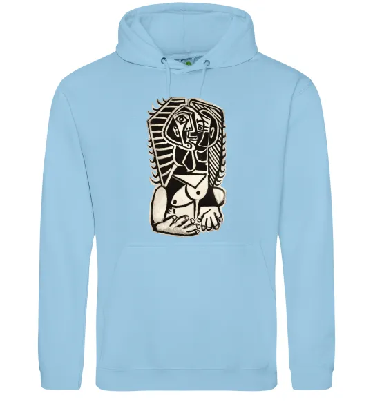 Женская толстовка (худи) The Egyptian Голубой фото