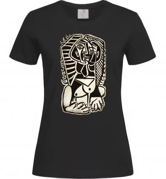 Жіноча футболка The Egyptian Чорний фото