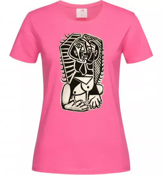 Жіноча футболка The Egyptian Яскраво-рожевий фото