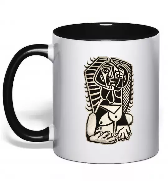 Чашка с цветной ручкой The Egyptian Черный фото