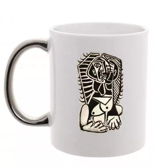 Чашка с цветной ручкой The Egyptian Серебро фото